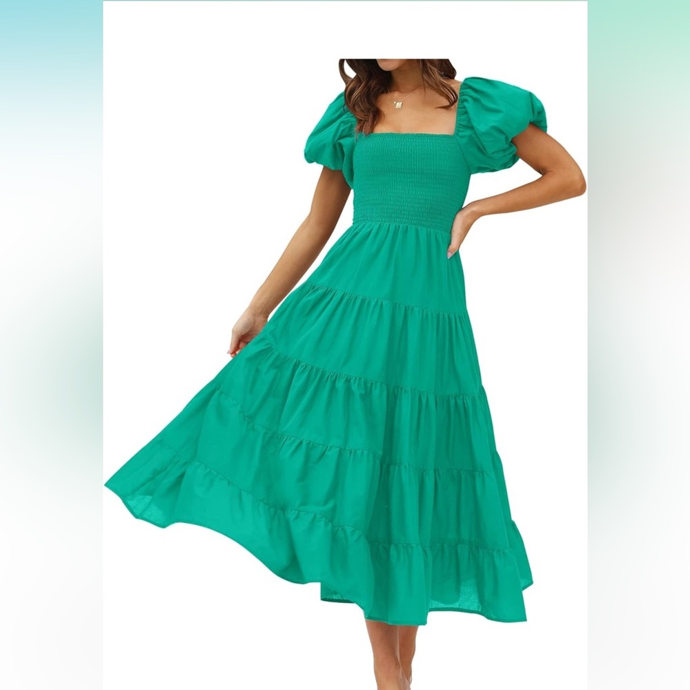 Teal Green Midi dress